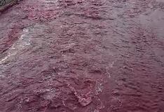 Usuarios reportan color rojo en el río Rímac y Sedapal descarta riesgo en el agua potable (VIDEO)