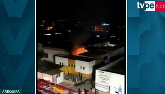 Arequipa: Globo de Cantoya provoca incendio en hospital de Camaná