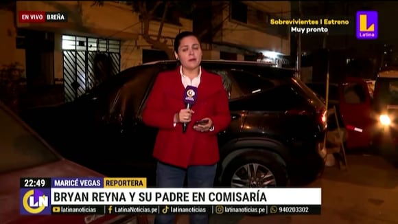 Bryan Reyna y su padre fueron detenidos en la comisaría de Breña por altercado con periodistas