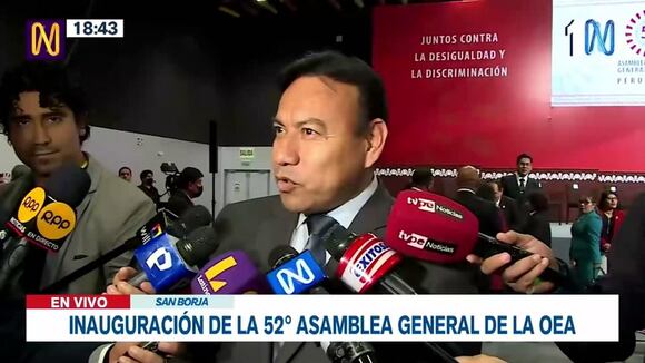 Declaraciones del ministro Félix Chero