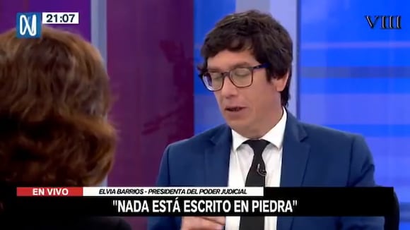 Declaraciones de la presidente del Poder Judicial
