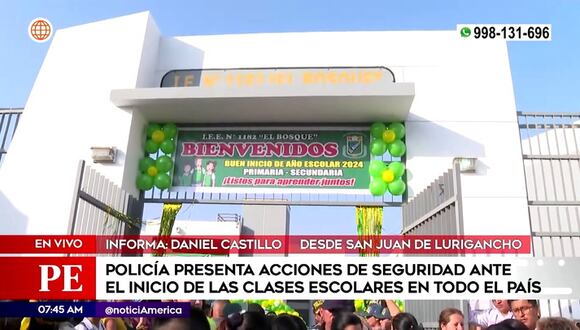 Acciones de seguridad ante inicio de clases