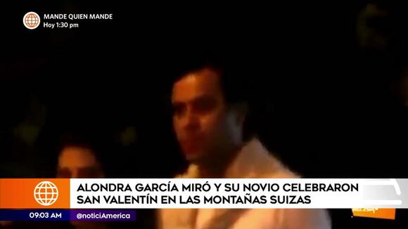 Alondra pasó San Valentín en las montañas suizas