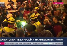 Reportan un herido en las protestas ocurridas en el Centro de Lima en marco del paro de transportistas (VIDEO)