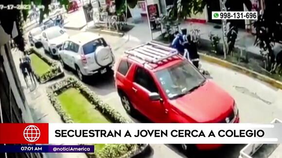 Los Olivos: Secuestran a joven cerca a colegio