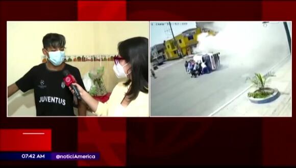 Testimonios sobre la chica que fue aplastada por una combi