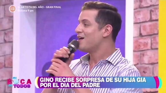 Gino Pesaressi se conmovió con mensaje de su hija por el Día del Padre