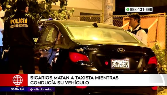 Sicarios matan a taxista mientras conducía su vehículo