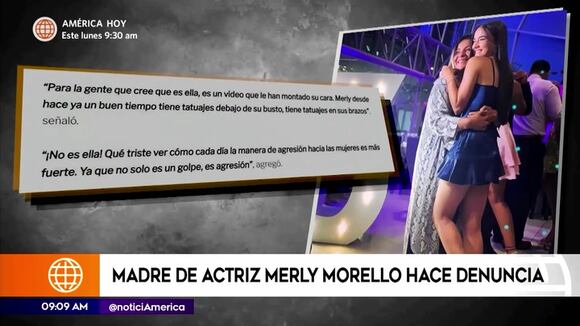 Madre de actriz Merly Morello hace denuncia