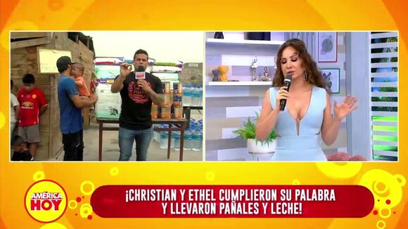 Ethel Pozo y Janet Barboza sobre la ayuda que llevan a pobladores de Comas