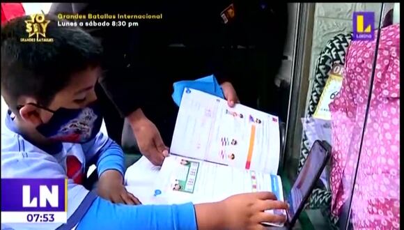 Hijos de ambulantes reciben clases virtuales seguras