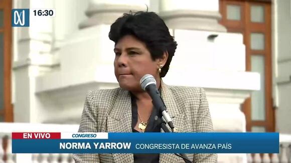 Declaraciones de la congresista Norma Yarrow