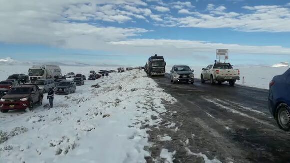 Nevada en carretera Arequipa - Puno