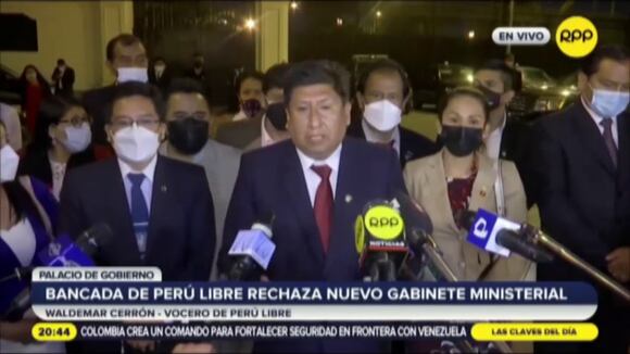 Bancada de Perú Libre no respalda gabinete de Mirtha Vásquez