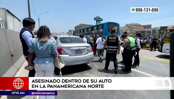 Asesinan hombre dentro de su carro en Puente Piedra