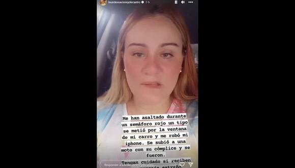 Lourdes Sacin cuenta que le robaron