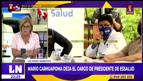 Anuncian salida de Mario Carhuapoma