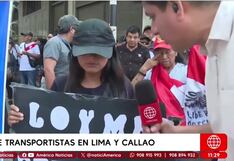 Viuda de conductor asesinado se une a protesta de transportistas y clama por justicia (VIDEO)