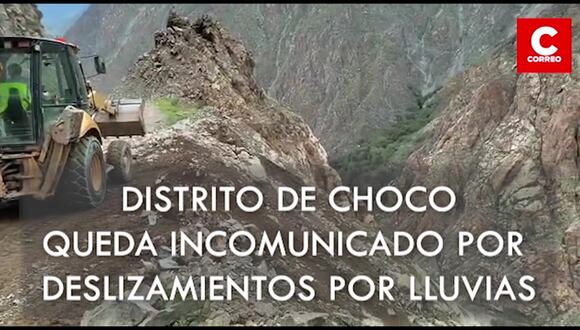 Choco queda incomunicado por derrumbe en carretera
