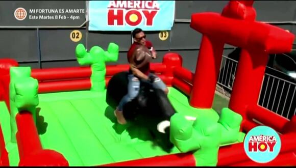 Domínguez con el toro loco