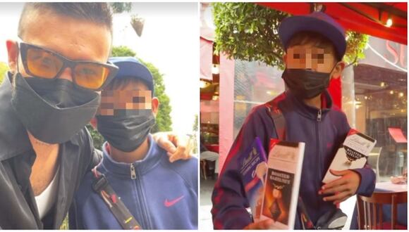 Ezio Oliva sorprende a niño comprando todos sus chocolates