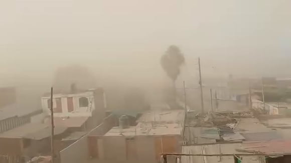 Fuertes vientos cubren de polvo distritos de Camaná en Arequipa