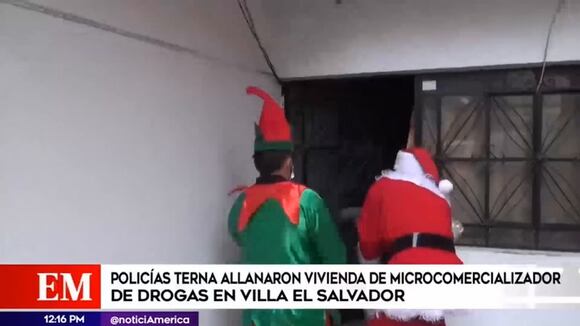 Correo - Policías se disfrazan de Papá Noel y duendes para capturar a microcomercializadores de droga