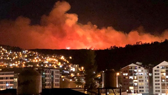 Incendio forestal Cusco