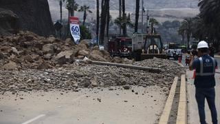 Reportan derrumbe en acantilado en la Costa Verde, cerca de la playa Agua Dulce 