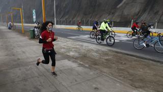 Ciclistas y corredores llegaron a la Costa Verde aprovechando domingo sin inmovilización total (FOTOS)