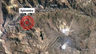 Temblor de magnitud 5 se registra esta noche en Caylloma-Arequipa