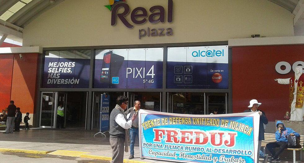 Dirigentes de Juliaca protestan contra discriminación y agresión en