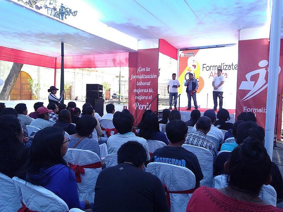 Tres días de feria Formalízate Ahora en Arequipa