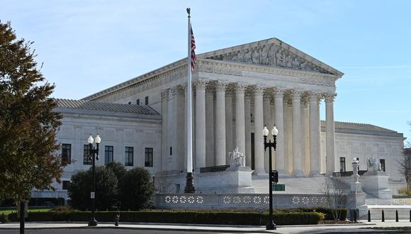 La Corte Suprema de EE. UU. en Washington, DC, el 4 de diciembre de 2022. (Foto de Daniel SLIM / AFP)