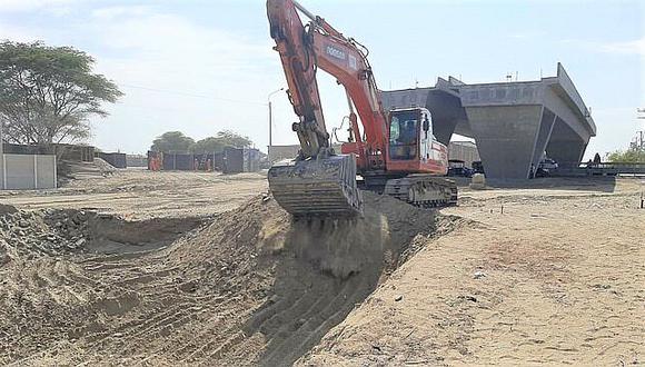 Reinician obras en la autopista del Sol en Piura