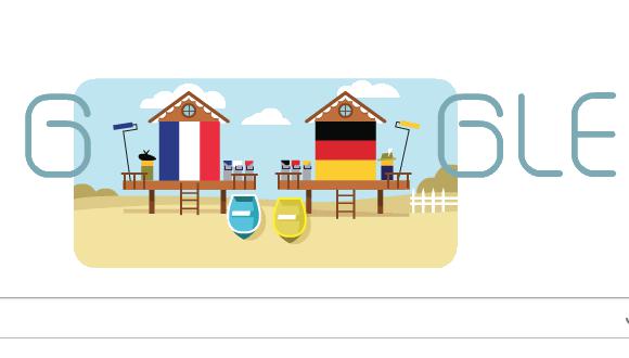 Francia y Alemania ya se enfrentan en el doodle de google