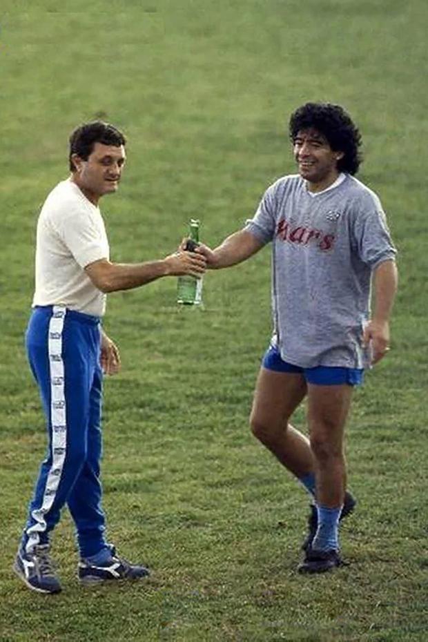 Diego Maradona y Salvatore Carmando estuvieron juntos entre 1984 y 1991. (Foto: Infobae)