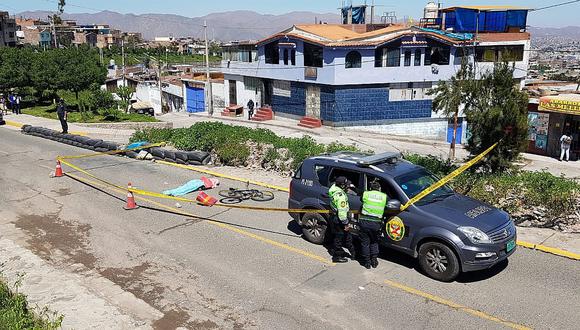 Ciclista se accidenta y muere en Paucarpata