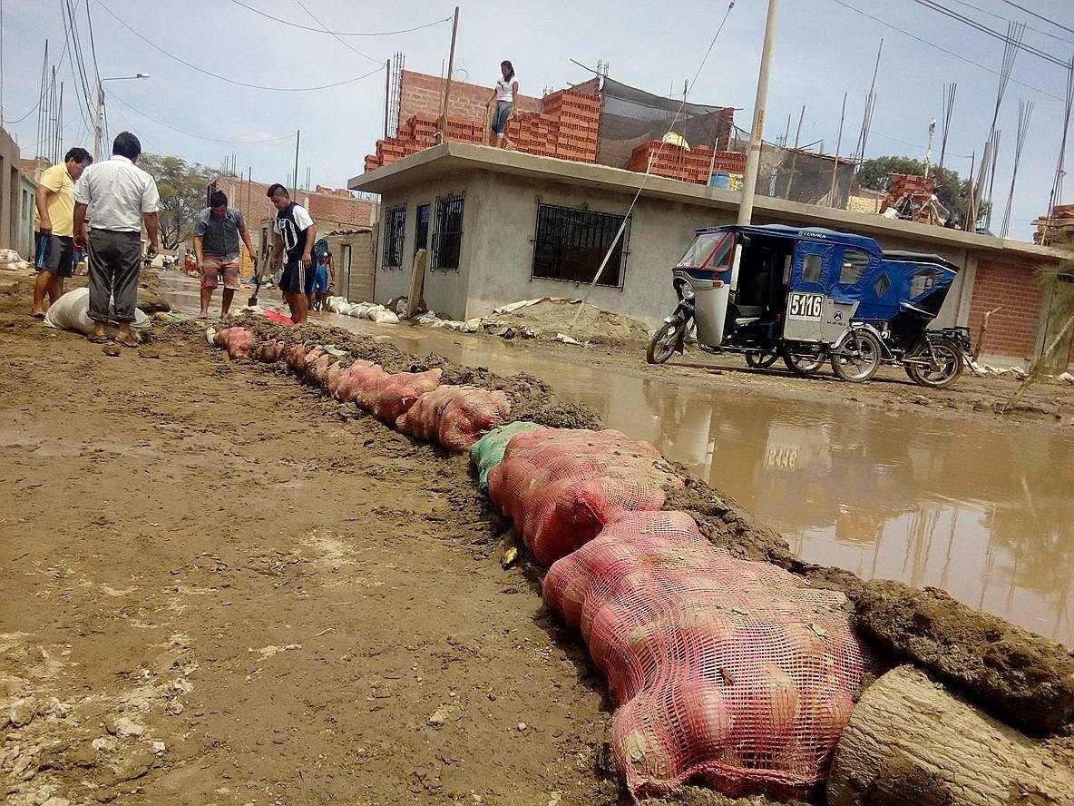 Casma: Pobladores protegen sus casas con sacos de mango de exportación (VIDEO) 