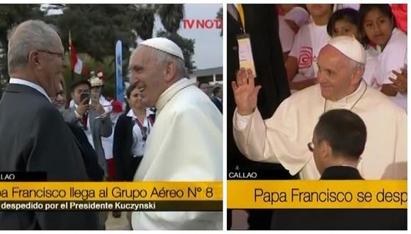 Papa Francisco: PPK despide al sumo pontífice tras su visita a Perú (VIDEO)