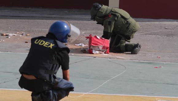 Personal de UDEX desactivó una granada en San Juan de Miraflores