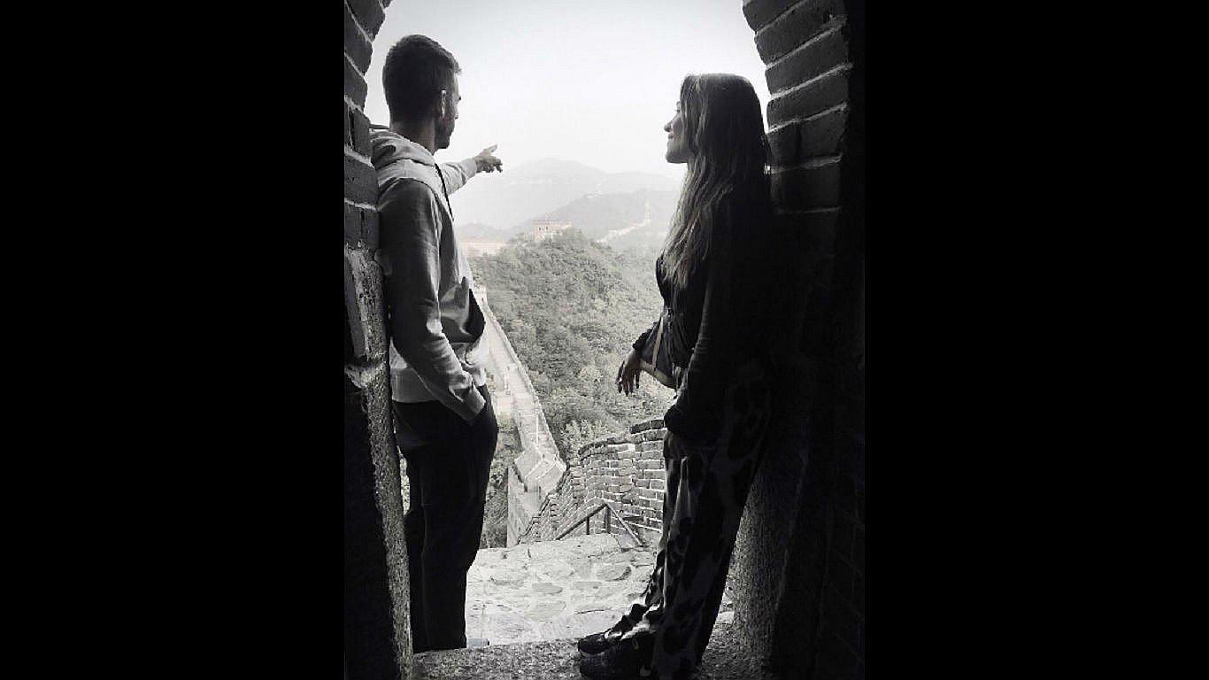 Juan Martín de Potro y Jimena Barón se relajan en China