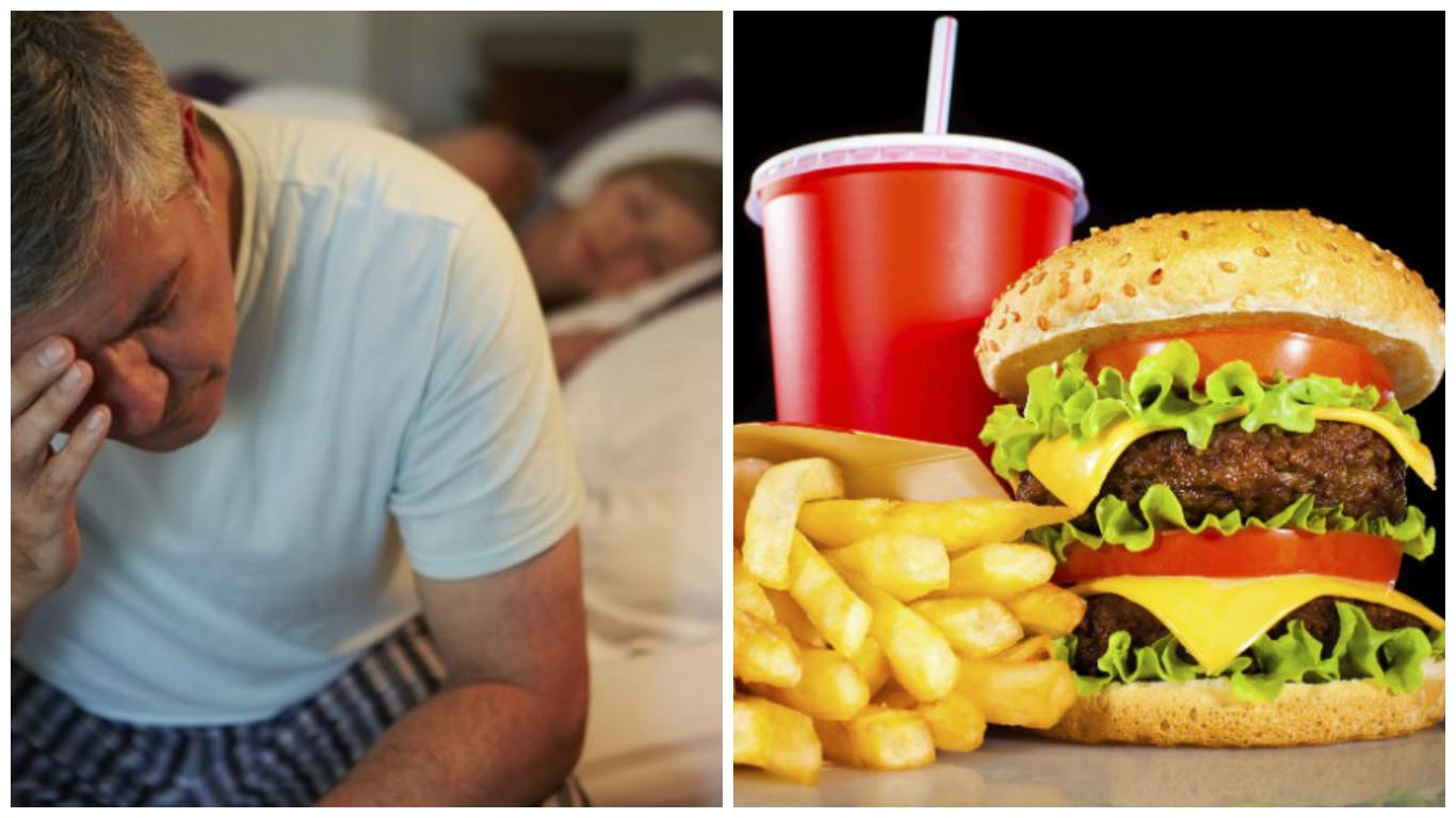 ​La falta de sueño da hambre y preferencia por la comida poco sana