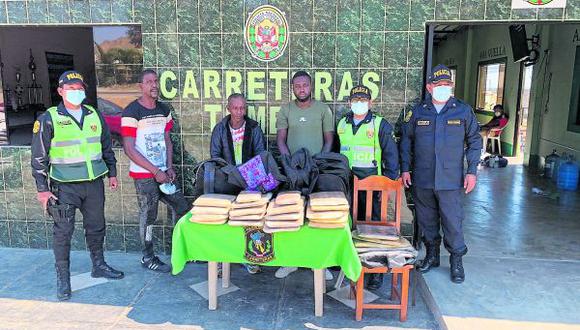 Los colombianos Jarrison Mancilla Cortes, Henry Jiménez Bonilla y Jesús Carabalí Vallecilla habían sido detenidos con más de 31 kilos de marihuana camuflada en sus equipajes.