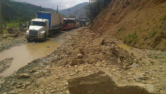 Huaico cierra carretera en tramo La Oroya - Tarma