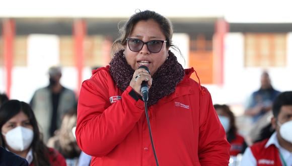 María Tarazona Alvino fue viceministra del Ministerio de Desarrollo e Inclusión Social (Midis). (Foto: Agencia Andina)