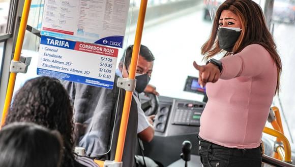 En caso de una situación de asedio sexual dentro de una unidad de transporte público se deberá dar aviso inmediato al conductor o a la tripulación. (Foto: MTC)