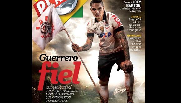 Paolo Guerrero será portada de revista en Brasil