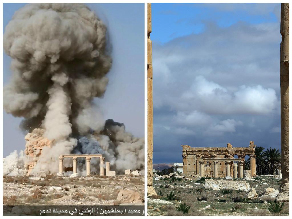 Estado Islámico publica fotos de la destrucción de templo milenario de Palmira