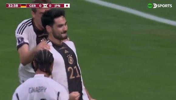 Gol de Gündogan para el 1-0 de Alemania vs. Japón en Qatar 2022. (Foto: DirecTV Sports)